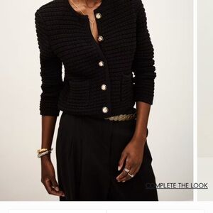 ba&sh Black Knit Cardigan